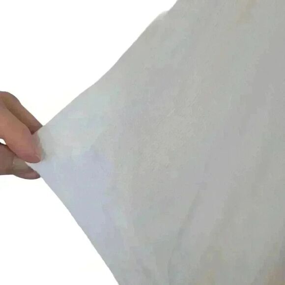 BCBGMAXAZRIA Women's White Lyocell/Spandex Knit Jacklin Raglan Open Front Hi-Lo - Picture 5 of 10